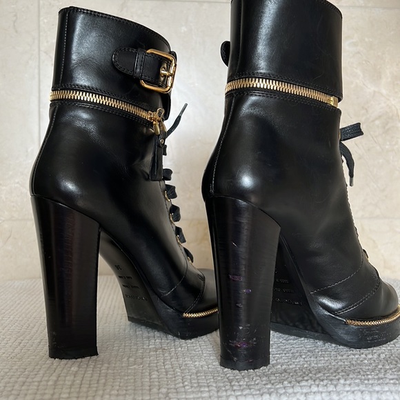 Sergio Rossi Black Ankle Boots Size 6 I IT 36 - Picture 8 of 9